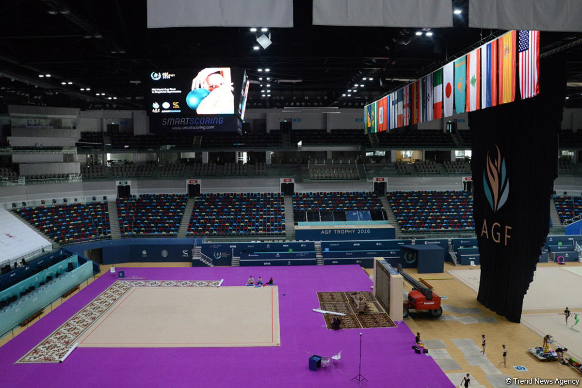 Bakı bədii gimnastika üzrə Dünya Kubokuna hazırlaşır (FOTO)