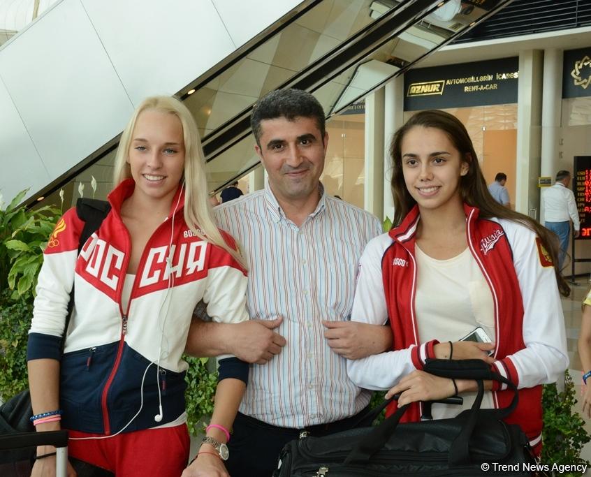 Dünya çempionları bədii gimnastika üzrə Dünya Kubokunda iştirak üçün Bakıdadırlar (FOTO)