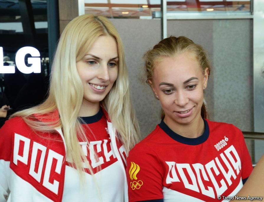 Dünya çempionları bədii gimnastika üzrə Dünya Kubokunda iştirak üçün Bakıdadırlar (FOTO)