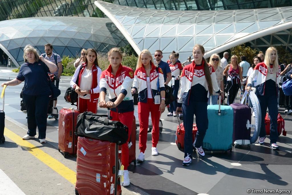 Dünya çempionları bədii gimnastika üzrə Dünya Kubokunda iştirak üçün Bakıdadırlar (FOTO)