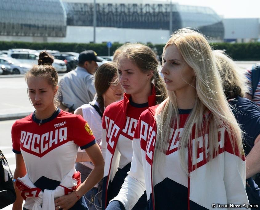Dünya çempionları bədii gimnastika üzrə Dünya Kubokunda iştirak üçün Bakıdadırlar (FOTO)