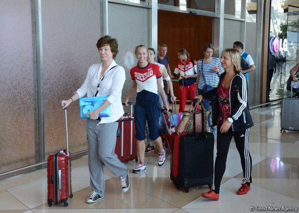 Dünya çempionları bədii gimnastika üzrə Dünya Kubokunda iştirak üçün Bakıdadırlar (FOTO)