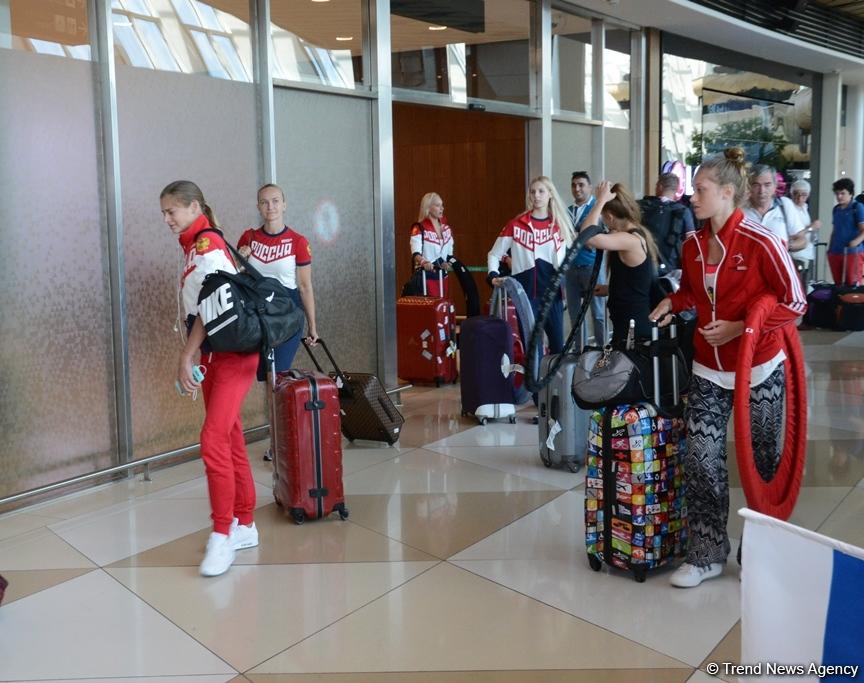 Dünya çempionları bədii gimnastika üzrə Dünya Kubokunda iştirak üçün Bakıdadırlar (FOTO)