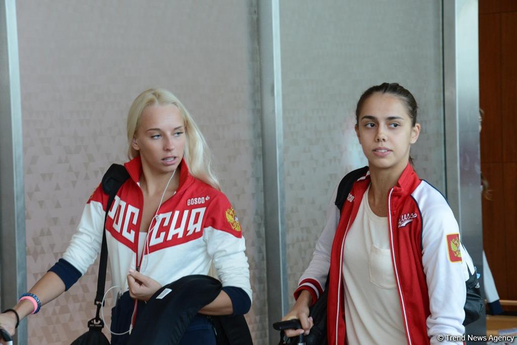 Dünya çempionları bədii gimnastika üzrə Dünya Kubokunda iştirak üçün Bakıdadırlar (FOTO)