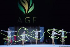 Azərbaycan gimnastları lentlə hərəkətlərdə Dünya Kubokunun finalına çıxıblar (FOTO)