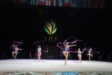 Azərbaycan gimnastları lentlə hərəkətlərdə Dünya Kubokunun finalına çıxıblar (FOTO)