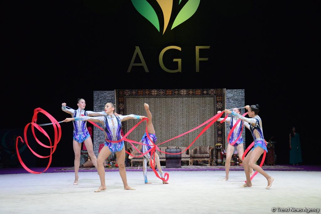 Azərbaycan gimnastları lentlə hərəkətlərdə Dünya Kubokunun finalına çıxıblar (FOTO)