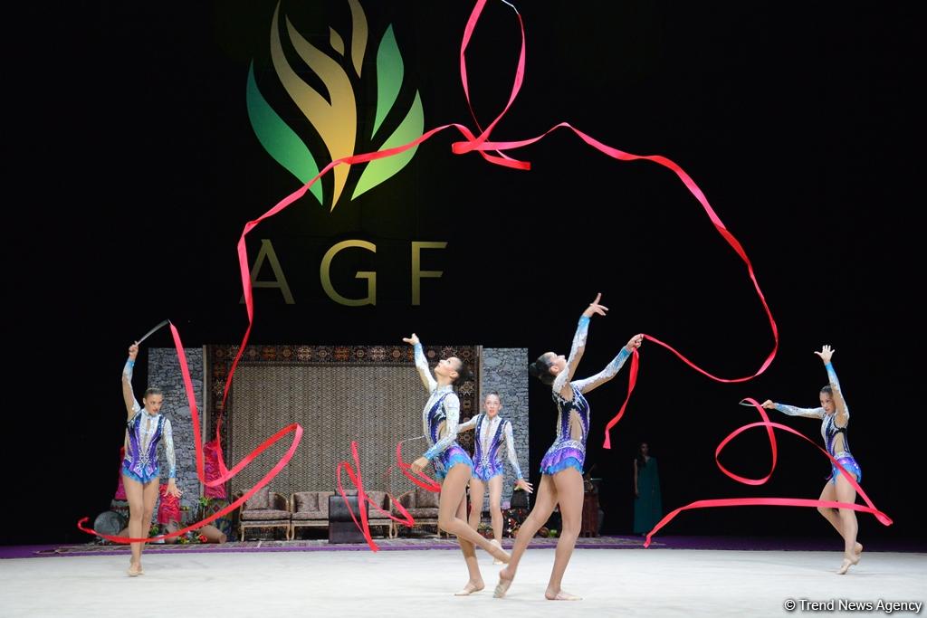 Azərbaycan gimnastları lentlə hərəkətlərdə Dünya Kubokunun finalına çıxıblar (FOTO)