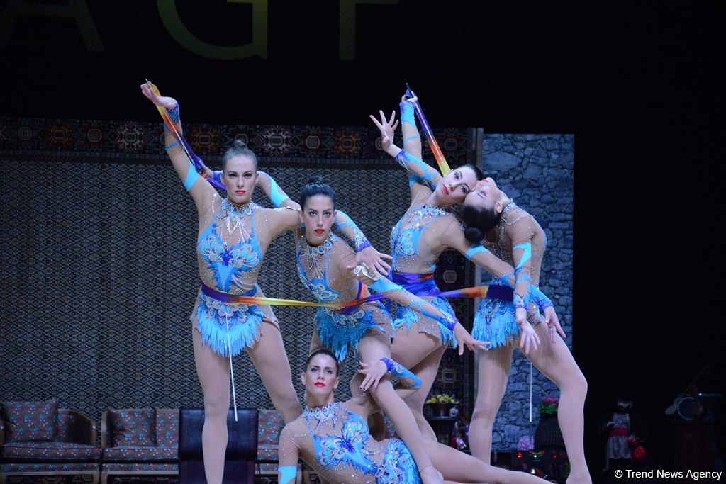 Azərbaycan gimnastları lentlə hərəkətlərdə Dünya Kubokunun finalına çıxıblar (FOTO)