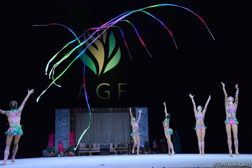 Azərbaycan gimnastları lentlə hərəkətlərdə Dünya Kubokunun finalına çıxıblar (FOTO)