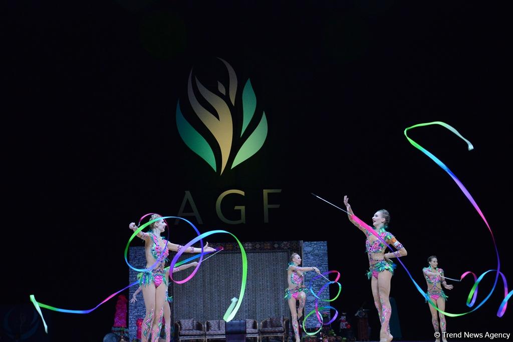 Azərbaycan gimnastları lentlə hərəkətlərdə Dünya Kubokunun finalına çıxıblar (FOTO)
