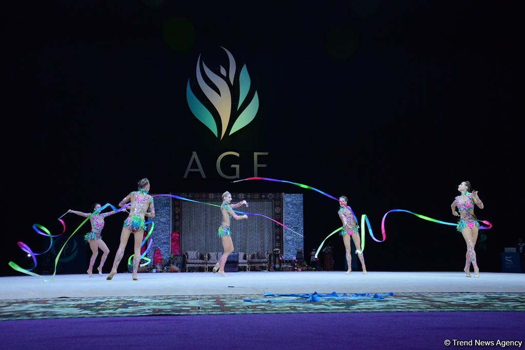 Azərbaycan gimnastları lentlə hərəkətlərdə Dünya Kubokunun finalına çıxıblar (FOTO)