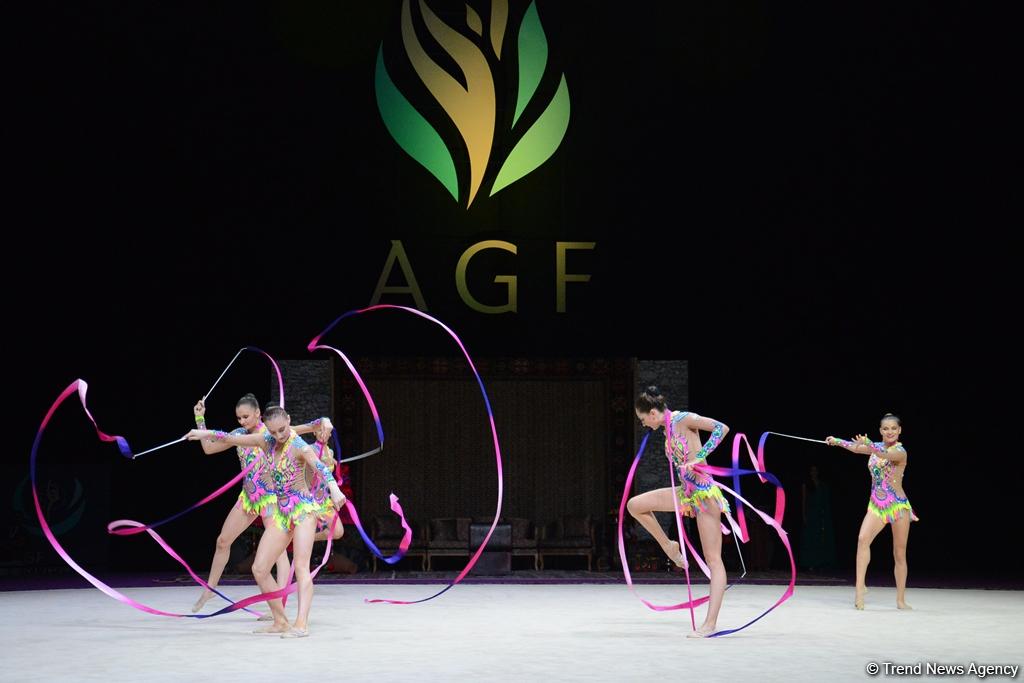 Azərbaycan gimnastları lentlə hərəkətlərdə Dünya Kubokunun finalına çıxıblar (FOTO)
