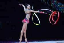 Bədii gimnastika üzrə Dünya Kubokunun ikinci günü (FOTOLAR)