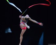 Bədii gimnastika üzrə Dünya Kubokunun ikinci günü (FOTOLAR)
