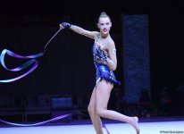 Bədii gimnastika üzrə Dünya Kubokunun ikinci günü (FOTOLAR)
