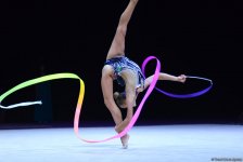 Bədii gimnastika üzrə Dünya Kubokunun ikinci günü (FOTOLAR)