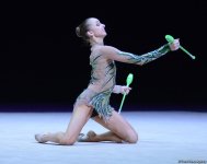 Bədii gimnastika üzrə Dünya Kubokunun ikinci günü (FOTOLAR)