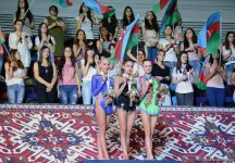 Bakıda Dünya Kubokunun gürz və lentlə hərəkətlər üzrə qalibləri mükafatlandırılıb (FOTO)