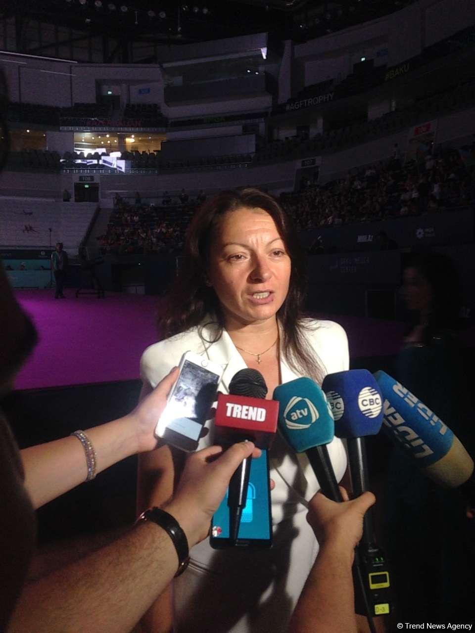 Mariana Vasileva gimnastlarımızın çıxışından razıdır