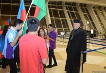 Rio-de-Janeyro Yay Olimpiya Oyunlarında iştirak edəcək idmançılarımızın təntənəli yola salınma mərasimi FOTOlarda