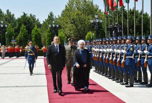 İran Prezidentinin rəsmi qarşılanma mərasimi olub