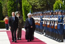 İran Prezidentinin rəsmi qarşılanma mərasimi olub