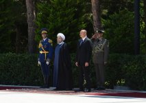 İran Prezidentinin rəsmi qarşılanma mərasimi olub