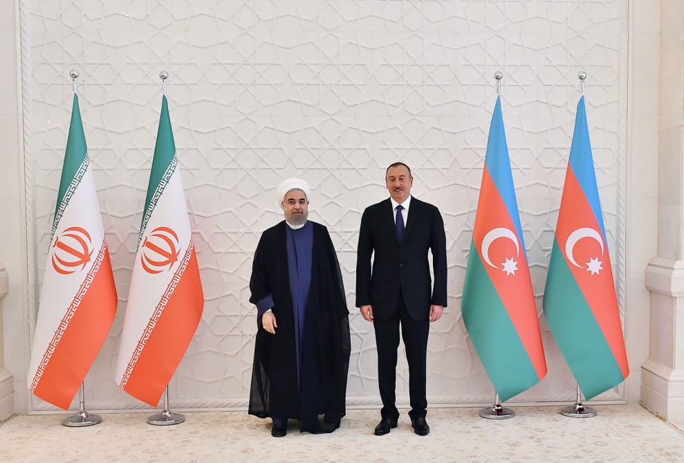 İran Prezidentinin rəsmi qarşılanma mərasimi olub