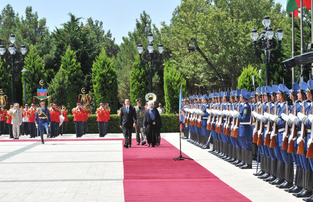 İran Prezidentinin rəsmi qarşılanma mərasimi olub