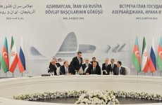 Azərbaycan, Rusiya, İran prezidentlərinin sammitinin yekun deklarasiyası imzalandı
