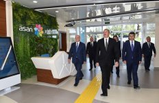 Prezident İlham Əliyev Qəbələ regional "ASAN xidmət" mərkəzinin açılışında iştirak edib (FOTO)