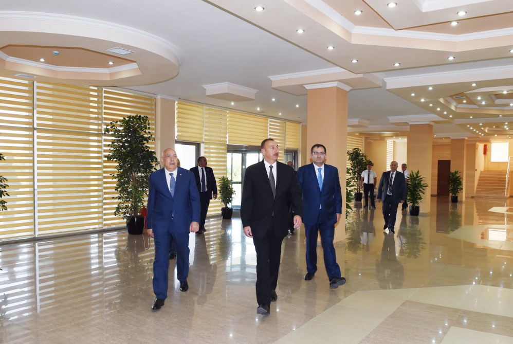 İsmayıllı Olimpiya İdman Kompleksində əsaslı təmir işlərindən sonra yaradılan şəraitlə tanışlıq (FOTO)