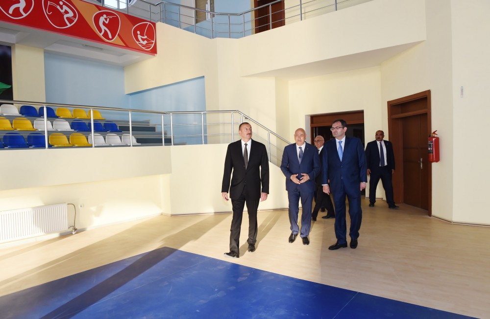 İsmayıllı Olimpiya İdman Kompleksində əsaslı təmir işlərindən sonra yaradılan şəraitlə tanışlıq (FOTO)