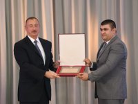 Prezident İlham Əliyev və xanımı XXXI Yay Olimpiya Oyunlarında iştirak etmiş idmançılarla görüşüblər