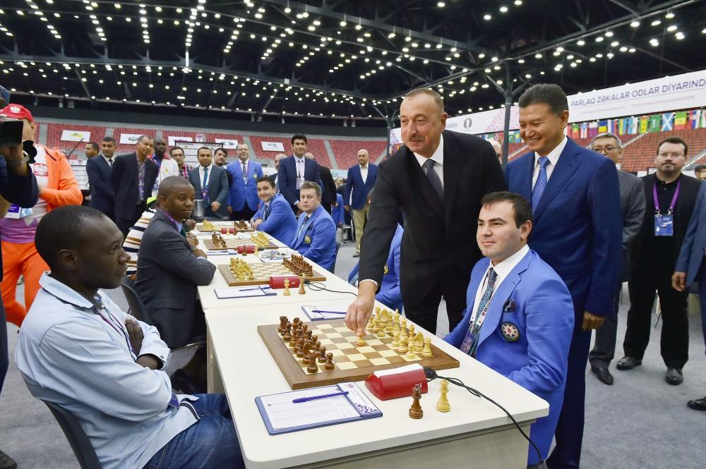 İlham Əliyev 42-ci Ümumdünya Şahmat Olimpiadasının start mərhələsində iştirak edib (YENİLƏNİB) (FOTO)
