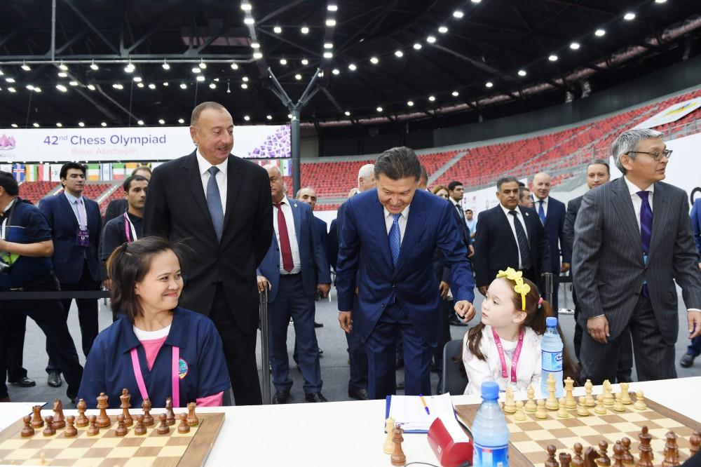 İlham Əliyev 42-ci Ümumdünya Şahmat Olimpiadasının start mərhələsində iştirak edib (YENİLƏNİB) (FOTO)