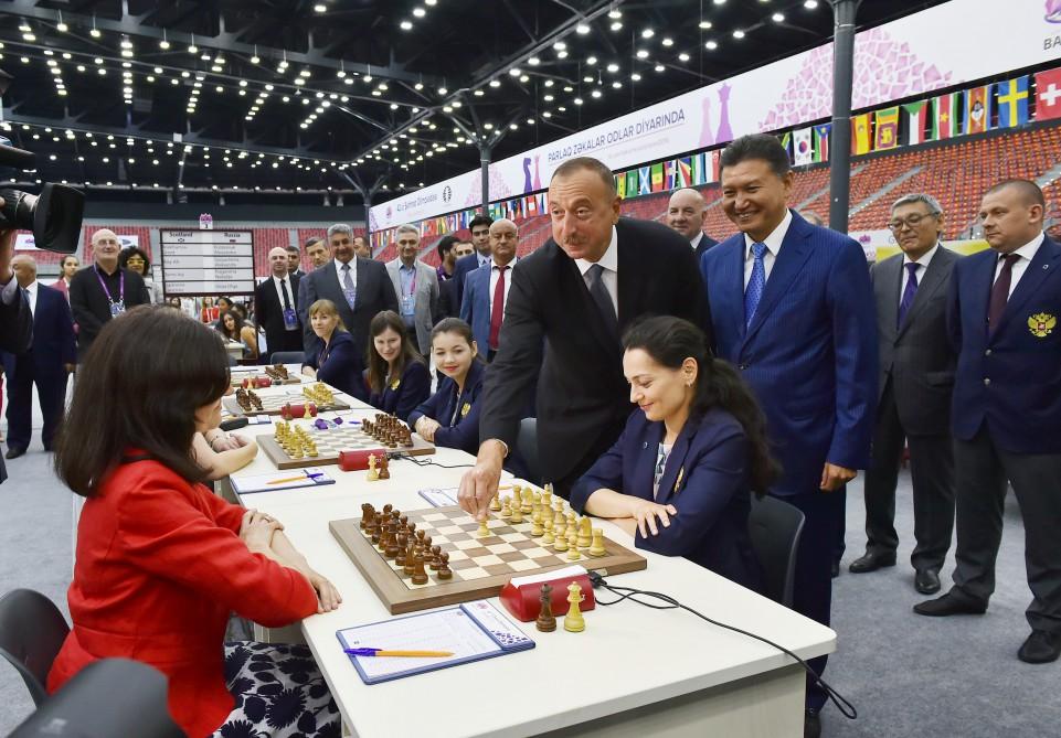 İlham Əliyev 42-ci Ümumdünya Şahmat Olimpiadasının start mərhələsində iştirak edib (YENİLƏNİB) (FOTO)