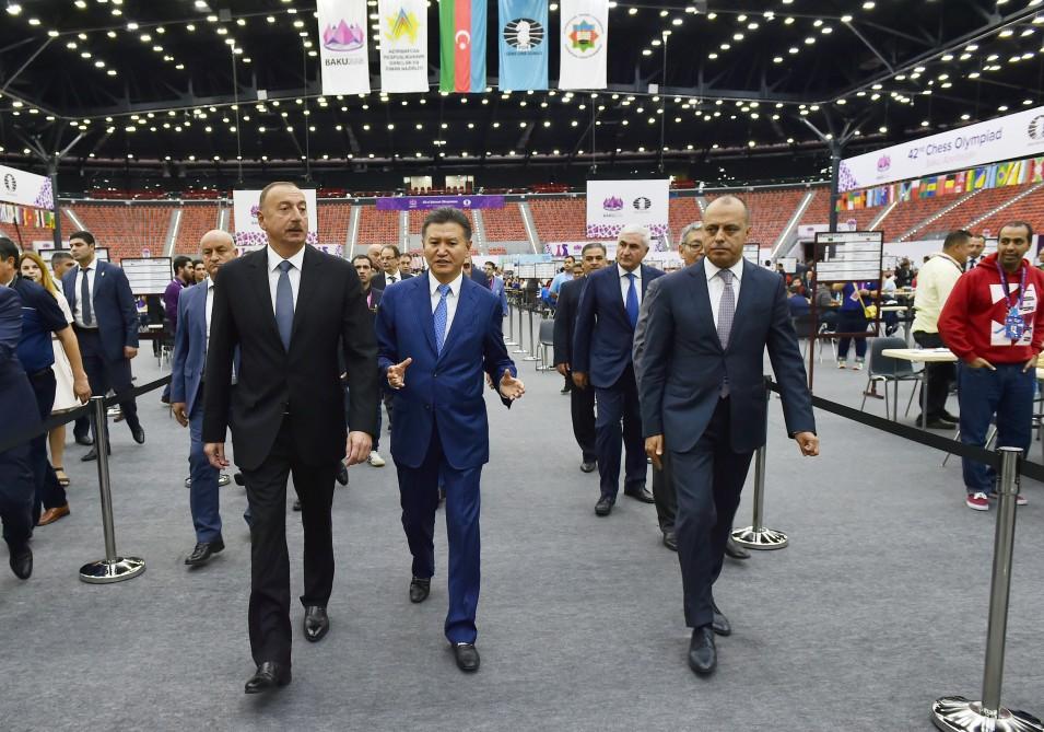 İlham Əliyev 42-ci Ümumdünya Şahmat Olimpiadasının start mərhələsində iştirak edib (YENİLƏNİB) (FOTO)