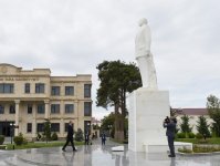 Prezident İlham Əliyev Biləsuvar rayonuna səfərə gəlib (FOTO)