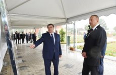 Prezident İlham Əliyev Masallı şəhərinin içməli su təchizatı layihəsinin açılışında iştirak edib (FOTO)