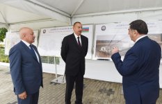Prezident İlham Əliyev Masallı şəhərinin içməli su təchizatı layihəsinin açılışında iştirak edib (FOTO)