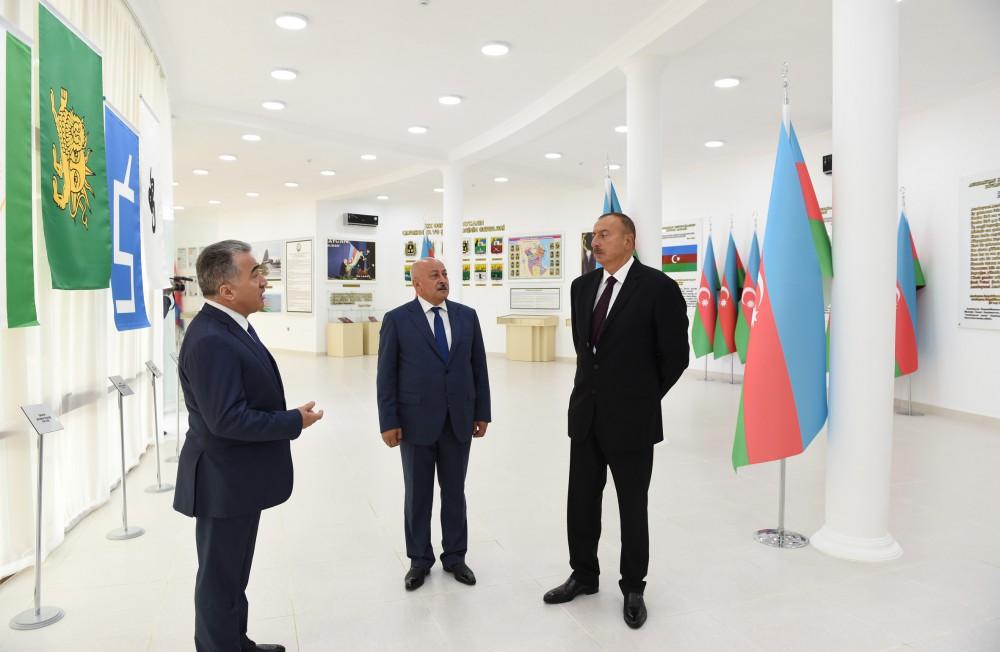 Masallıda Bayraq Meydanı və Azərbaycan Dövlət Rəmzləri Muzeyi açılıb  (FOTO)
