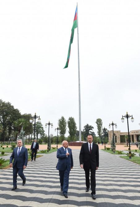 Masallıda Bayraq Meydanı və Azərbaycan Dövlət Rəmzləri Muzeyi açılıb  (FOTO)