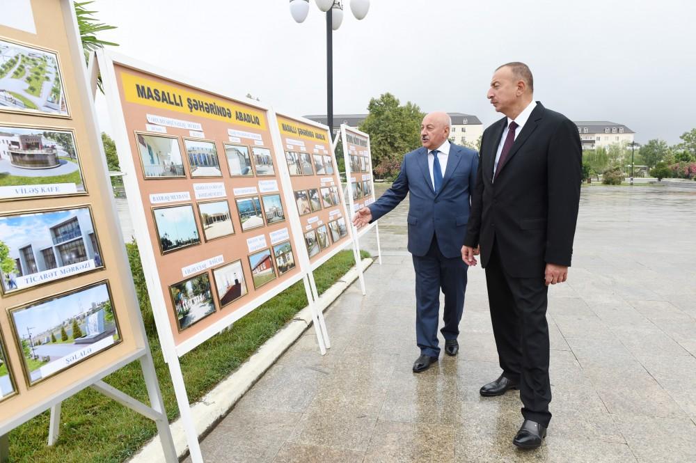 Masallıda Bayraq Meydanı və Azərbaycan Dövlət Rəmzləri Muzeyi açılıb  (FOTO)