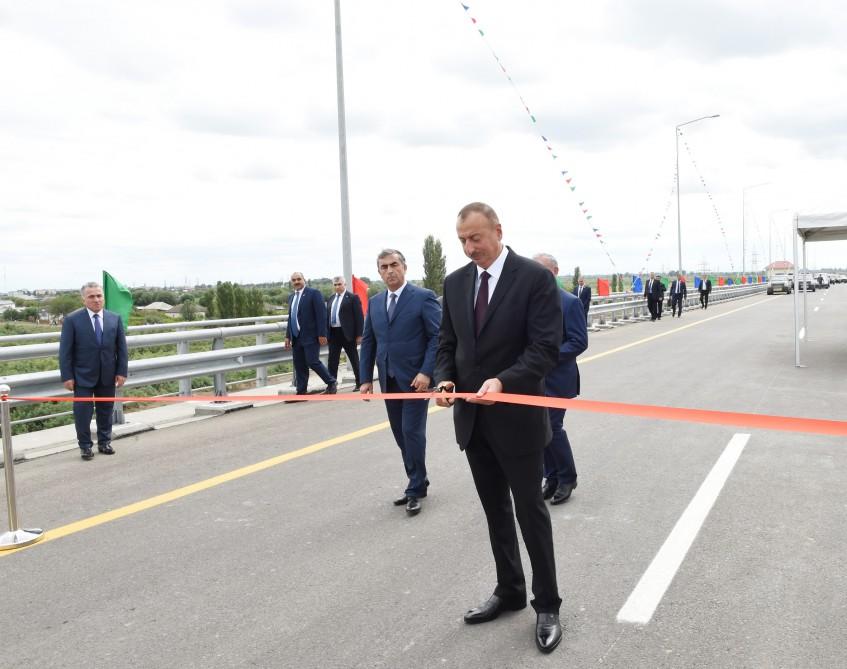 Ələt-Astara-İran ilə dövlət sərhədi avtomobil yolunun 31-54 kilometrlik hissəsi istismara verilib (FOTO)