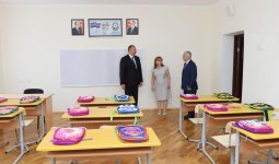 Prezident İlham Əliyev Bakıdakı 245 nömrəli məktəbin yeni tədris korpusunda yaradılan şəraitlə tanış olub (FOTO)
