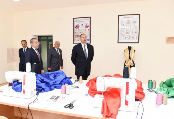 Qusarın Hil kəndində tam orta məktəbin yeni binası istifadəyə verilib (FOTO)