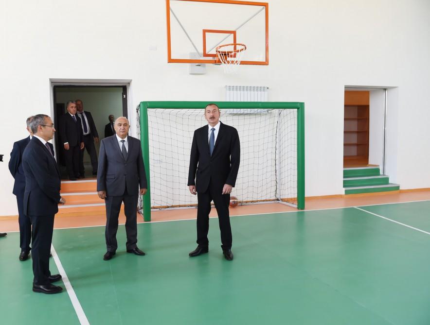 Qusarın Hil kəndində tam orta məktəbin yeni binası istifadəyə verilib (FOTO)