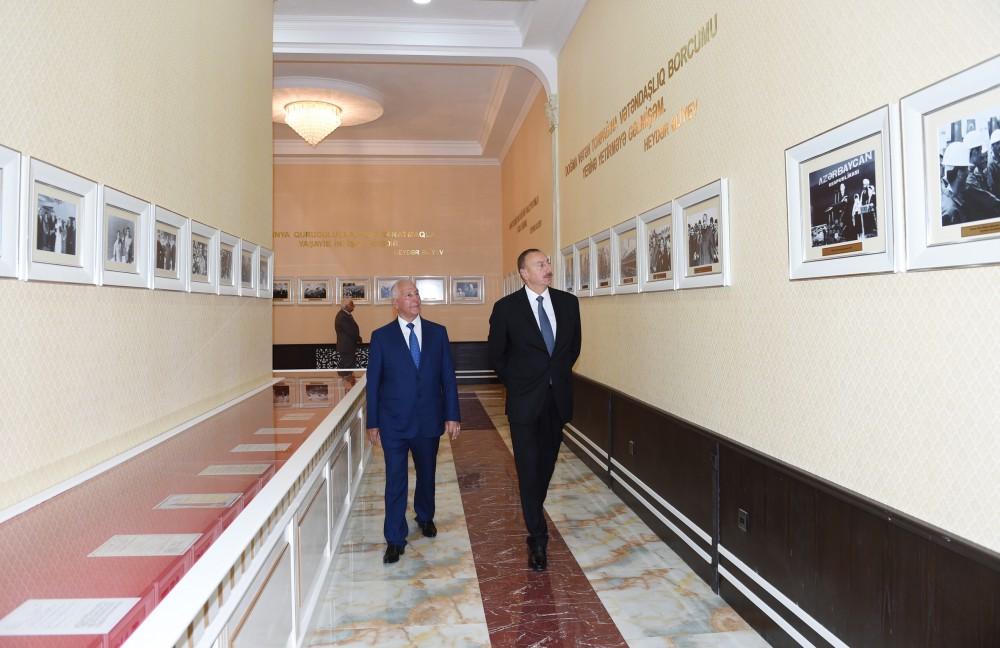 Prezident İlham Əliyev Xaçmazda Heydər Əliyev Mərkəzinin yeni binasının açılışında iştirak edib (FOTO)